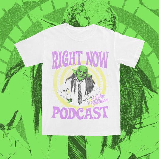 Right Now White Tee
