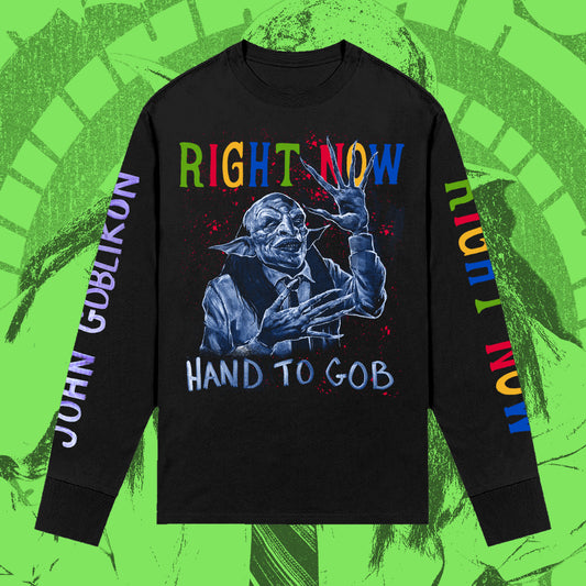 Hand To Gob Long Sleeve Tee - Limited Edition Print by Artist Dr. Knudson